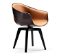 Ginger by Lazzeroni Studio- it isn't cheap but this Italian leather chair could stand alone as art and furniture.: 