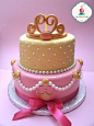 ^^ tarta princesa de fondant, bizcocho de vainilla y relleno de trufa :)