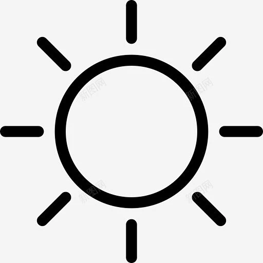 太阳阳光光源图标 阳光 icon 标识 标志 UI图标 设计图片 免费下载 页面网页 平面电商 创意素材-花瓣网
