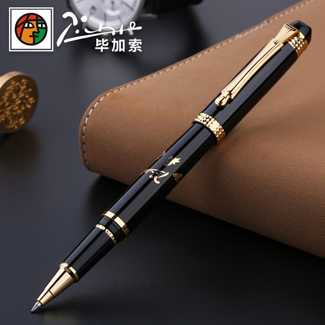 毕加索签字笔商务926宝珠笔签名笔刻字笔定制金属签单笔刻字logo-花瓣网
