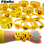 Amazon.com: Pawliss Emoji Bracelets Wristband, Birthday Party Favors Supplies for Kids Girls, Emoticon Toys Prizes Gifts, Rubber Band Bracelet Silicone Writbands 24 Pack: Toys & Games