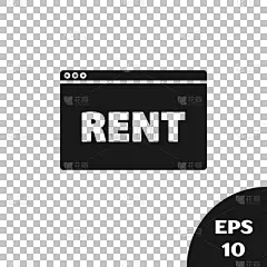 电子邮件,文字,Rent,标志,黑色,图标,悬挂的,商务,租赁合同,抵押文件