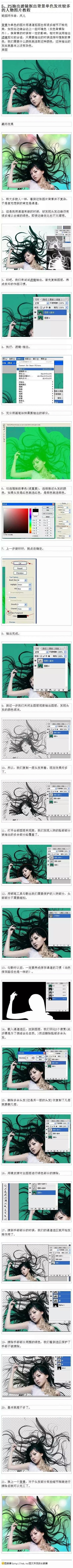 抠图教程5，收集by喵爷，侵删。