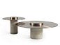CANOTIER | Aluminium coffee table By ROCHE BOBOIS design Joel Escalona