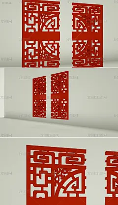 红色中式元旦拱门新年门头商场大门氛围布置