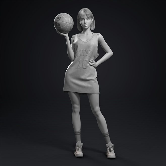 依古奈斯3D个人作品-灌篮高手晴子同人