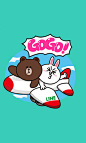 ▷Line Friends 布朗熊和可妮兔 ​​​​