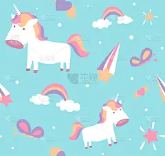 可爱的,独角兽,式样,婴儿,粉色,图像,壁纸,自然美,动物,装饰物