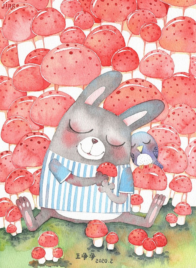 画儿晴天王净净水彩画 (175)