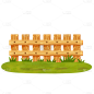 高质量人物插画-围栏