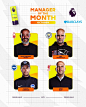 Photo shared by Premier League on October 31, 2024 tagging @barclaysfootball. 可能是包含下列内容的图片：4 位用户、海报、杂志、纸牌和文字.