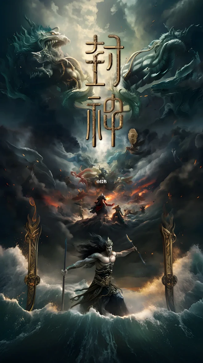 挑战 | Ai电影海报《封神》