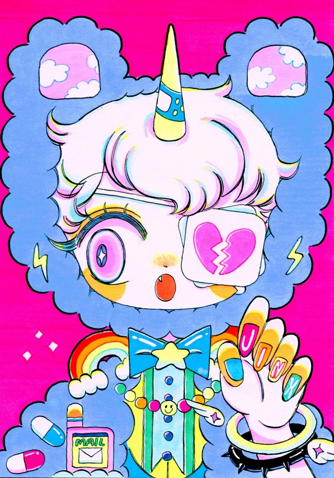 涂鸦王国精品插画分享-花瓣网