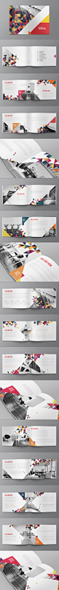 Colorful Triangles Brochure on Behance