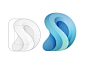 S + D s gradient logo © yoga perdana yp type d