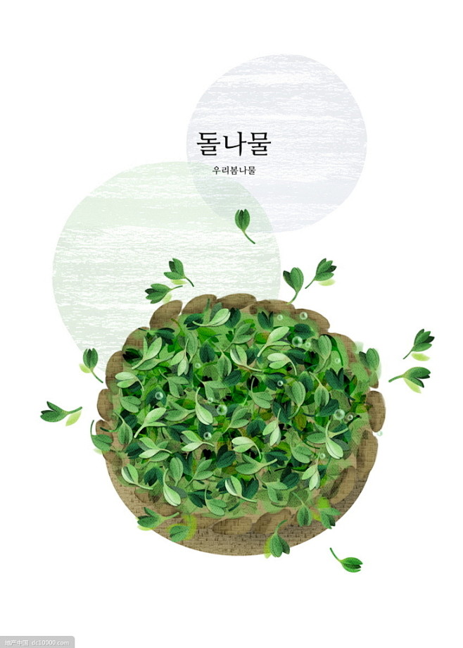 植物蔬菜绿叶营养绿色天然设计海报