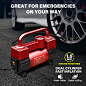 Amazon.com: GSPSCN Red Tire Inflator Heavy Duty Double Cylinders, Portable Metal DC 12V Air Compressor, 150PSI Tire Pump with Adapter for Car, Truck, SUV Tires, Dinghy, Air Bed etc : Automotive