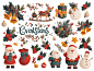 zhaozhao0000_A_set_of_Christmas_elements_including_Santa_Claus__2d25f124-260a-4085-8cef-674340923ae5