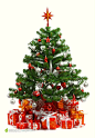 圣诞树下的礼品盒装饰品节日高清图片素材桌面壁纸
