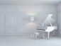 钢琴海报背景室内场景高清素材 平面电商 创意素材