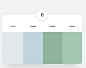 一组舒服高级的绿色配色欣赏 ​​​​
