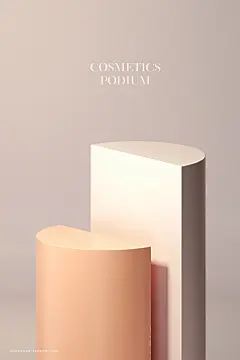 首饰饰品化妆品橱窗展台海报PSD合成背景：