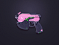 概念图标UI设计-粉色可爱的枪