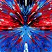 Firefly Blue, red, paint explosions, oil brushstrokes, radial compositions 76887_看图王