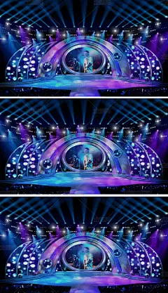 炫酷企业晚会舞台舞美3D模型下载