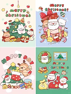 原创壁纸第519期｜圣诞老爷爷和小可爱系列 - 小红书