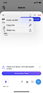 Screen with Action Option