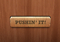 wooden button ui des...