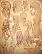 Moleskine Pages, Kurt Papstein : a collection of sketches from my first completed moleskine.