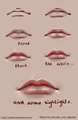 Lips step by step by SataZakuro.deviantart.com on @DeviantArt: 