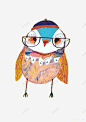 猫头鹰装饰画 装饰画 元素 免抠png 设计图片 免费下载 页面网页 平面电商 创意素材