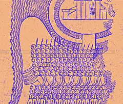 复古手绘线描古埃及尼罗河波斯历史古代人物印章图腾插画设计素材-淘宝网