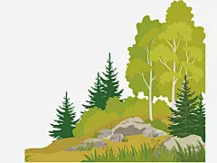 水彩环保林木手绘园林植物景观树_新图网 https://www.ixintu.com