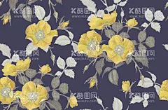 时尚清新花卉           - 源文件下载【酷图网】时尚清新花卉,唯美花卉,花朵叶子,花朵壁纸,壁纸布艺,无缝底纹,背景矢量,图片素材,图案素材,素材,