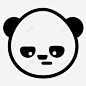 无聊的熊猫玩具展示品图标 icon 标识 标志 UI图标 设计图片 免费下载 页面网页 平面电商 创意素材