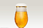 Professional Beer 3D visualization : Professional 3D visualization of Beer Glass