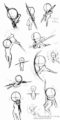 #莫那CG绘画学院# 第三波：Q版人体pose素材 学转起来吧~~~