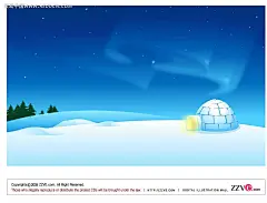 乡村夜景雪景手绘背景画AI|背景画|风景画|矢量素材|矢量图形|手绘画|手绘图形|水彩画|图形图案|图形图标|线描画