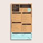 简约小清新奶茶店咖啡店面包店中餐西餐饮品菜单设计模板矢量图素材