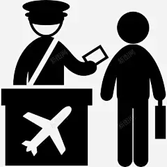 人在机场图标 免费下载 页面网页 平面电商 创意素材