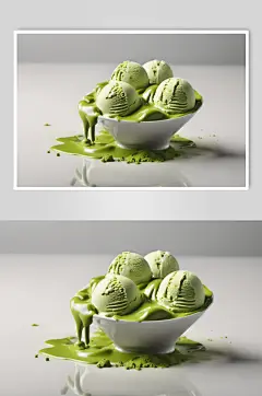 AI数字艺术冷饮雪糕冰淇淋摄影图