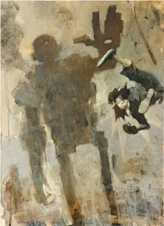 #王国分享# 对于欧美漫画迷来说，Ashley Wood的名字可谓如雷贯耳，漫威、DC的漫画家，潜龙谍影设计师等多重身份。插画风格大胆的他，作品中到处充斥的黑暗气息令人着迷。更多作品O网页链接