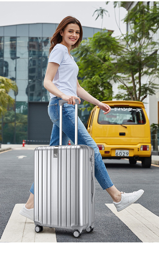 防刮登机箱高颜值皮箱男密码箱行李箱拉杆箱女旅行箱万向轮拉杆箱-花瓣网