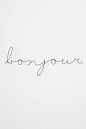 DIY inspo // Wire Script Sculpture - anthropologie.com