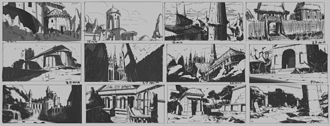 Composition sketches...