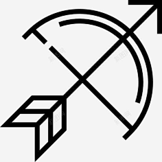 射箭素材-花瓣网|陪你做生活的设计师 | 卡通手绘想皮搋子弓箭 平面